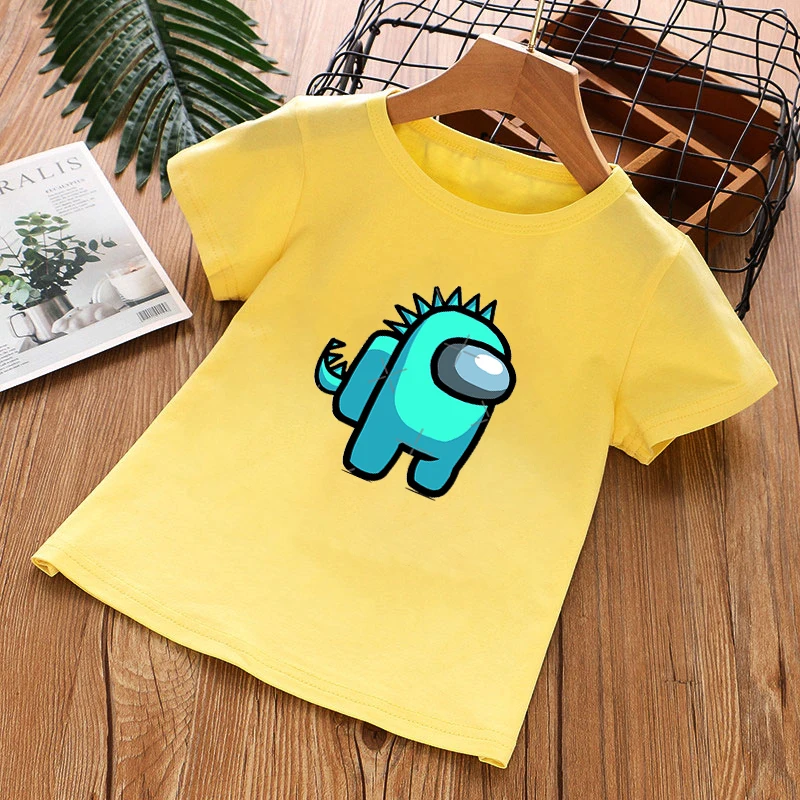

Among Us Video GameT-Shirt for Children from 4 to14 YearsOld Anime Cartoon T-Shirts Impostor Summer Boys Girls Clothes