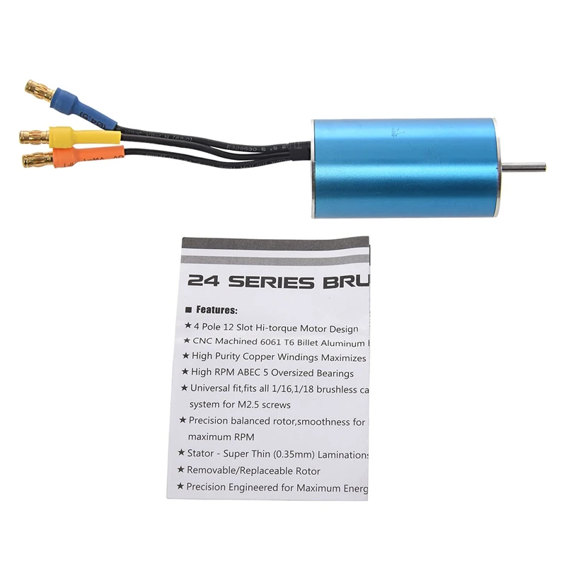 2445 3000KV Бесконтактный бесщеточный мотор для RC автомобиля лодки Багги