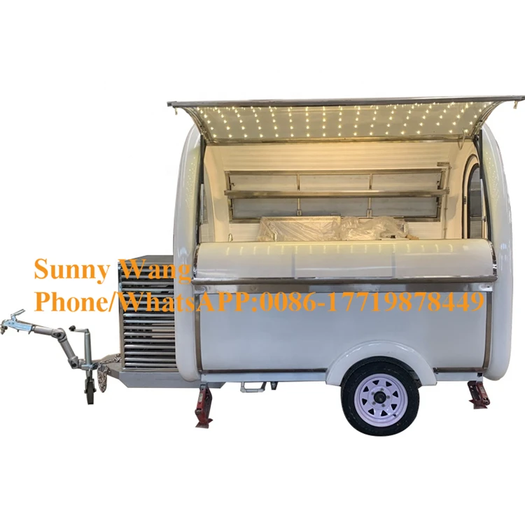 Оптовая цена трейлер для еды мобильный кухонный киоск фургон тележка хот догов
