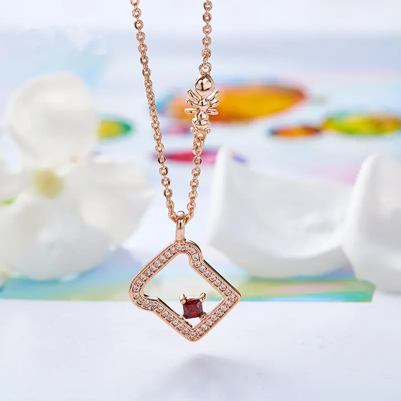 Модное изящное ожерелье CDE с кулоном в виде нарезного хлеба ошейники кристаллами