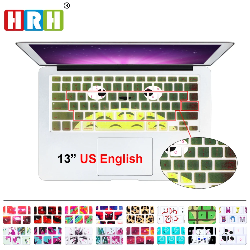 Новый силиконовый чехол для клавиатуры HRH 3D с животным дизайном защитная пленка