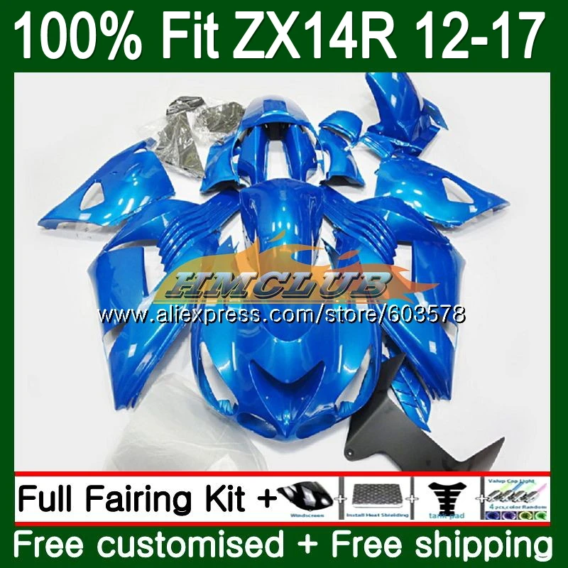 

Инъекции для KAWASAKI ZX-14R 2012 2013 2014 2015 2016 2017 115CL. 127 ZX 14R ZZR1400 ZX14R для детей возрастом 12, 13, 14, 15, 16, 17, обтекатель Металл синего цвета