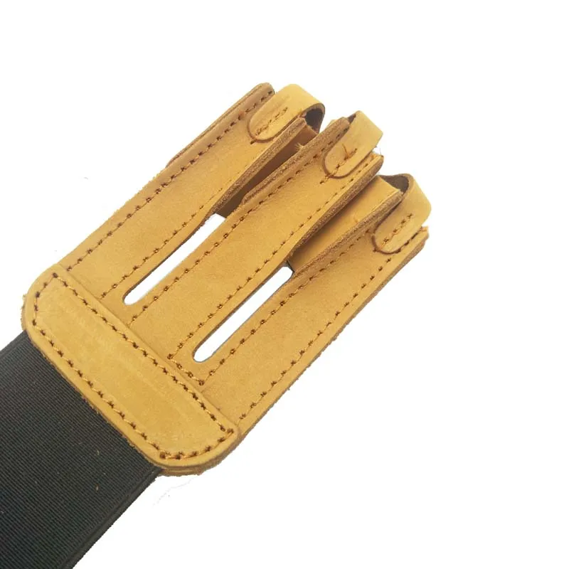 1 шт. для стрельбы из лука 3 пальца защита кожа перчатки пальцев палец мишень таб