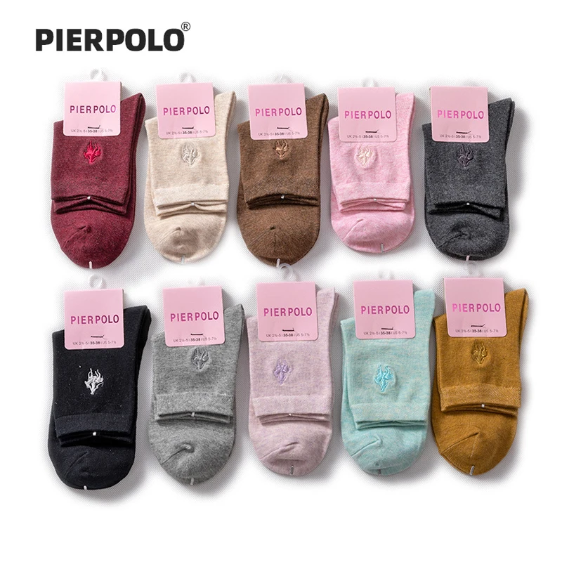 Новое поступление платья PIER POLO женские носки хлопковые с вырезом лодочкой модные