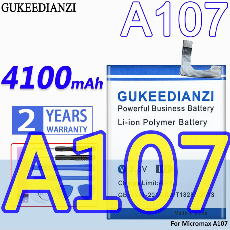 

Большая емкость Аккумулятор GUKEEDIANZI A107 4100mAh Для Micromax A107