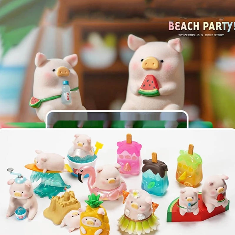 

52 TOYS Blind Box Canned Lulu Pig Blind Box Surprise Random Kawaii Toys Anime Figures Doll Cartoon Model Figurines Gift
