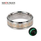 Мужское и женское кольцо с масонством SHOUMAN, обручальное кольцо из нержавеющей стали 316L, светящееся в масонском стиле