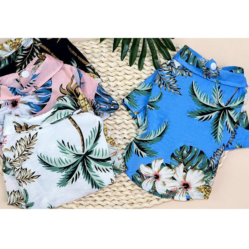 Кокосовое Дерево Печать Собака Футболка Щенок Кот Толстовка для симпатичного