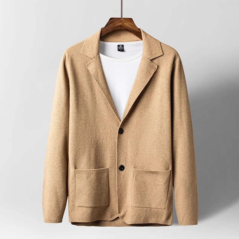 Высококачественный кардиган свитер мужской новый костюм на весну и осень