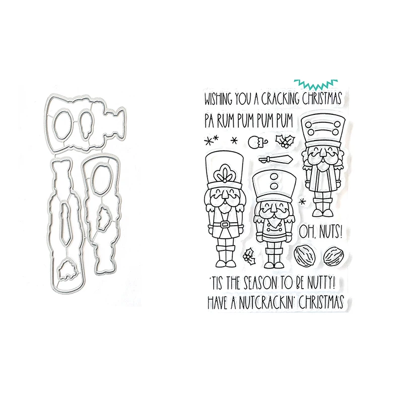 

Christmas Soldier Metal Cutting Dies And Stamps Scrapbook Diary Decoration Embossing Template DIY Greeting Card Handmade