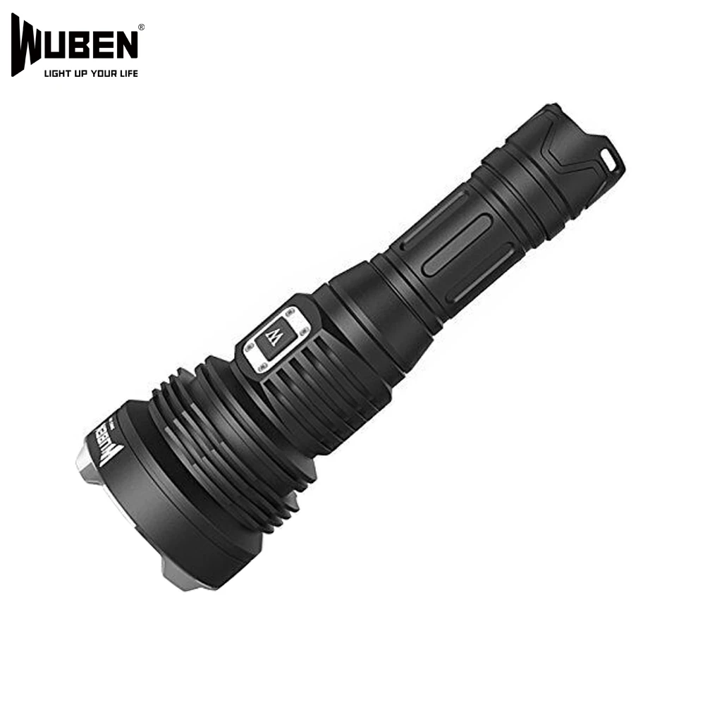 

WUBEN T102 Super Powerful Led Flashlight USB C Rechargeable Torch 3500 Lumens Cree XHP70 Light with 26650 Battery
