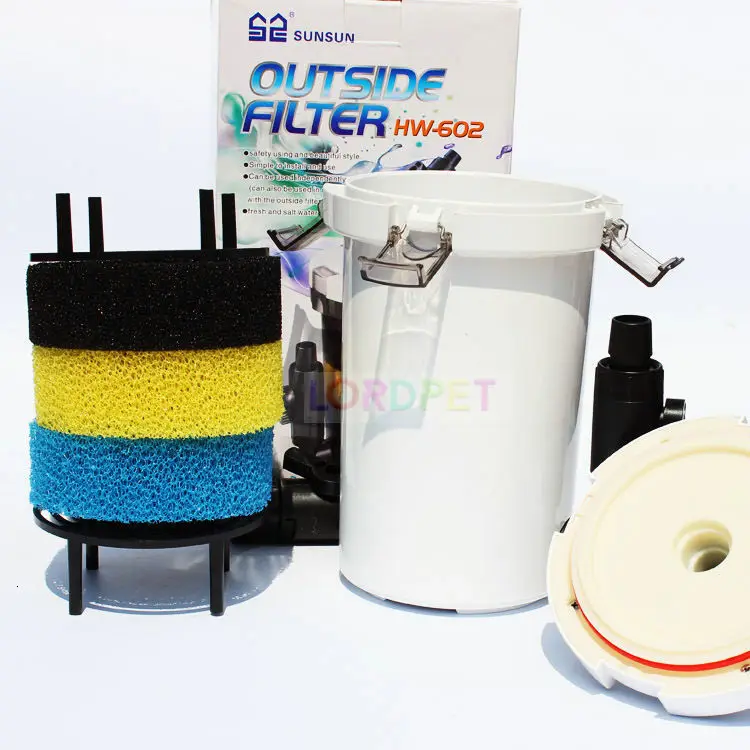 SUNSUN 6 Вт фильтр для аквариума Настольный Аквариум Внешний фильтр 400L/H 220V 110V HW-602B HW-603B HW-602 HW-603