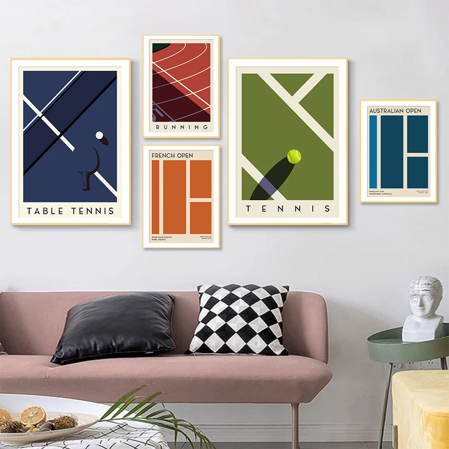 

Grand Slam Tennis Football Basketball Wall Art Canvas Nordic Posters And Prints Wall Pictures For Living Room Decor Painting