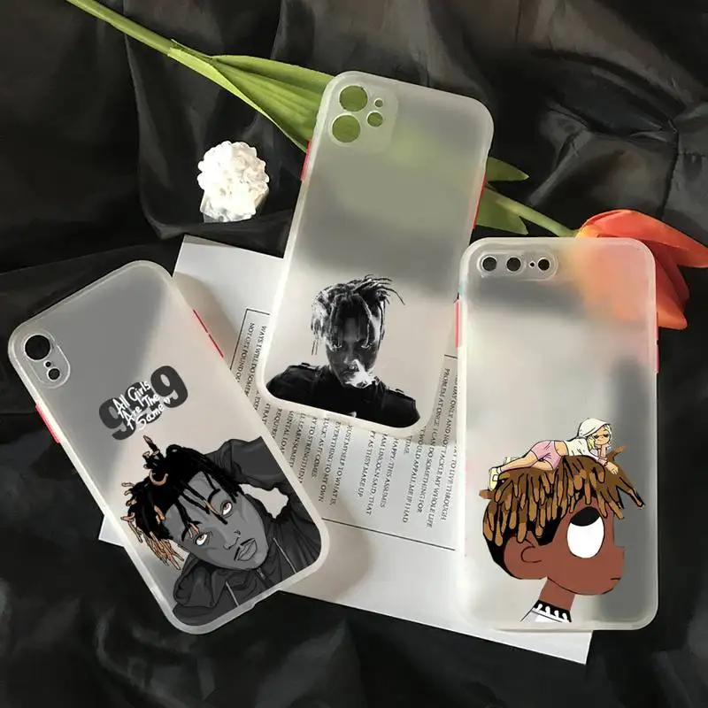 

Juice Wrld rapper Phone Case matte transparent For iphone 7 8 11 12 13 plus mini x xs xr pro max cover