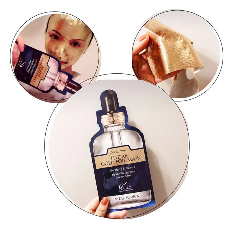 Маска из золотой фольги 25 г x 5 шт. |