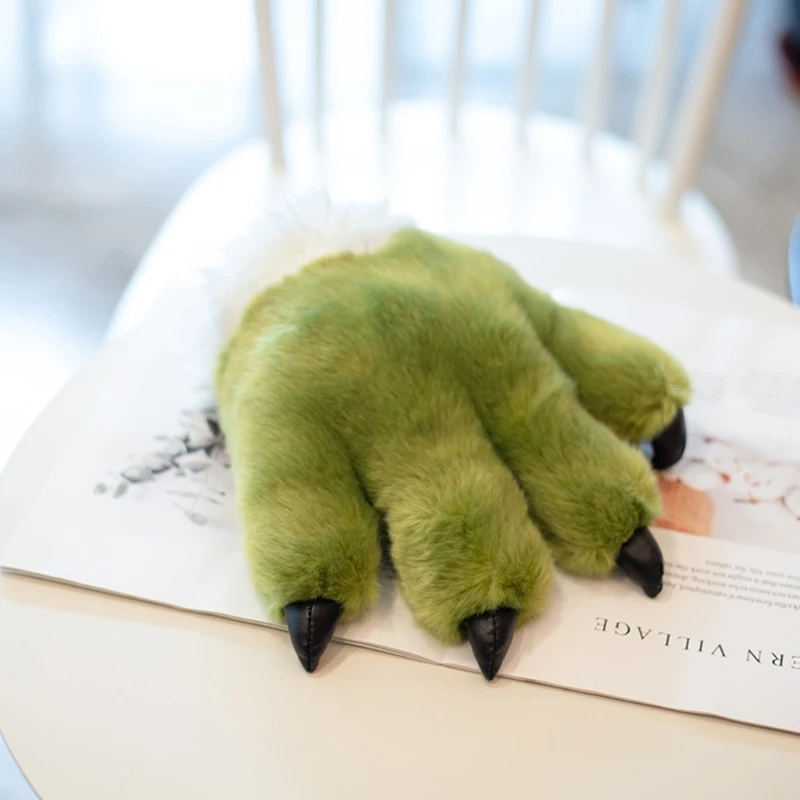 

Simulation Dinosaur Paw Plush Gloves Fluffy Stuffed Toys Cosplay Mittens Warmer T5UF