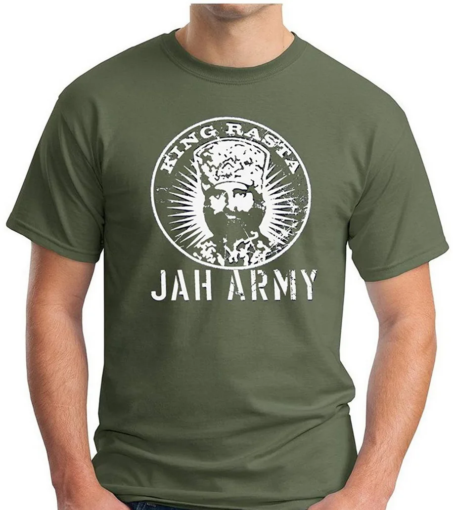 Футболка с длинными рукавами King Rasta Jah Army Roots Reggae Dancehall Irie Dub Music S 5xl новейшая мода 2020