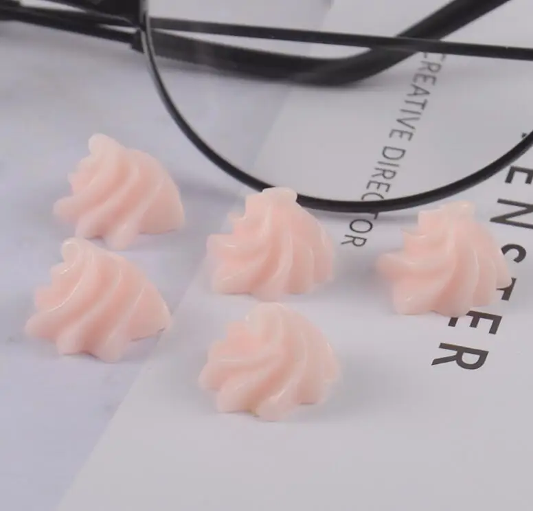 20 шт./лот шоколадная Смола плоская спина, кабошон Kawaii DIY художественное украшение из полимерного материала миниатюрный из смолы, в форме продуктов питания для телефона - Цвет: 01