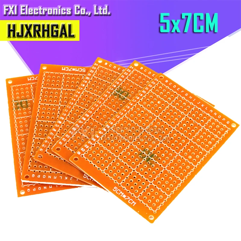 10 шт. 5x7 см 5*7 прототип бумага Медь PCB Универсальный Эксперимент Матрица платы igmopnrq