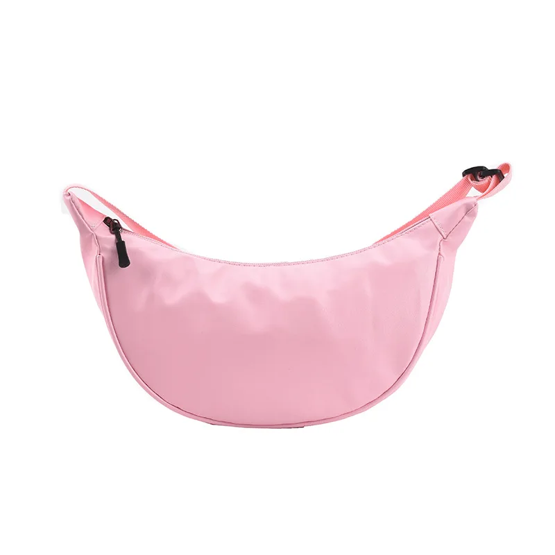 

Women's Half Moon Bag Simple Portable Female Leather Handbags Clutch Purse Summer Fashion Ladies Shoulder Crossbody Bags Hobos