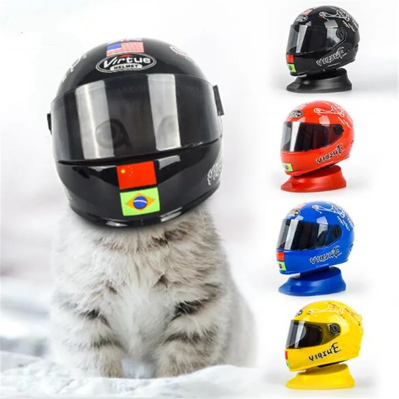 

Cat Hat Desk Car Decorations Plastic Cat Helmets Outdoor Caps For Motorcycles Take Photos