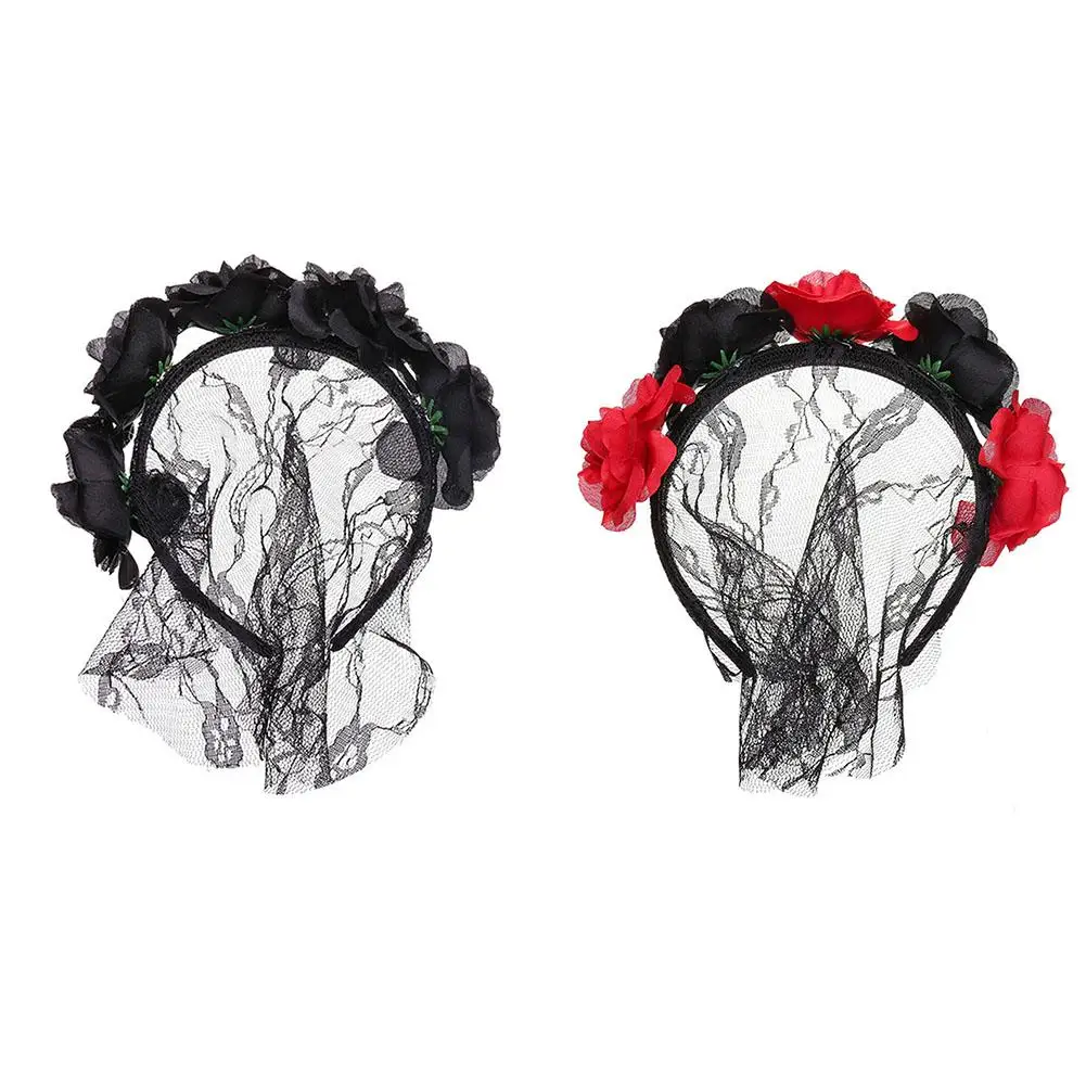 Уникальные девочки Хэллоуин стерео Дьявол Рога повязки на голову с черепом