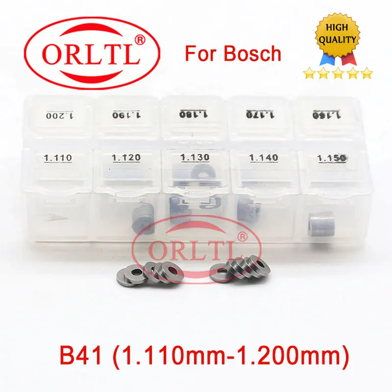 

50PCS B41 Fuel Nozzle Shims Size 1.11-1.2mm Nozzle Valve Adjust Washer Repair for Bosch Injector Shims Gaskets