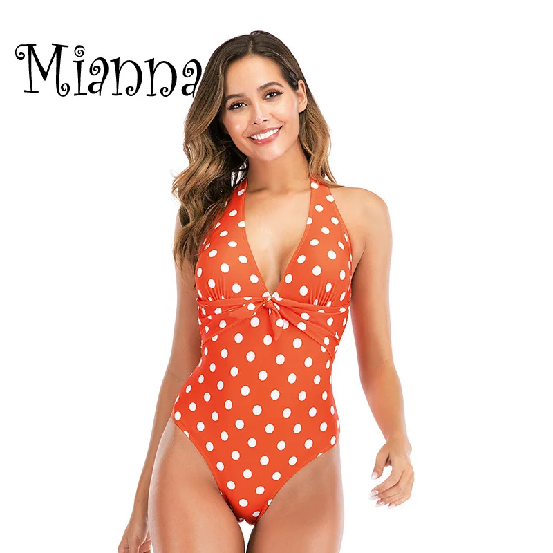 Новый сексуальный слитный купальник с оборками и цветочным принтом открытыми