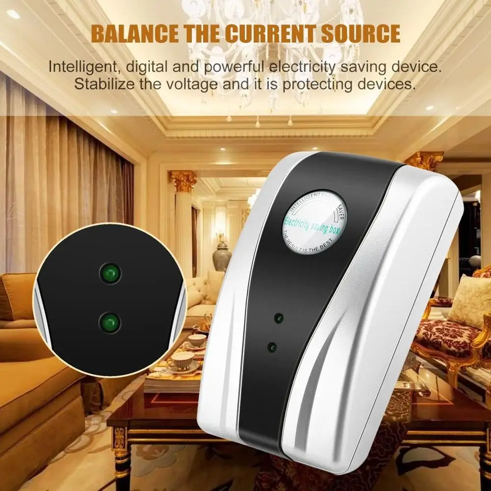 

EU/US/UK Plug Energy Saver 90V-250V New Type Power Electricity Saving Box Save 30% Device For Home Office Factory Hot Sale