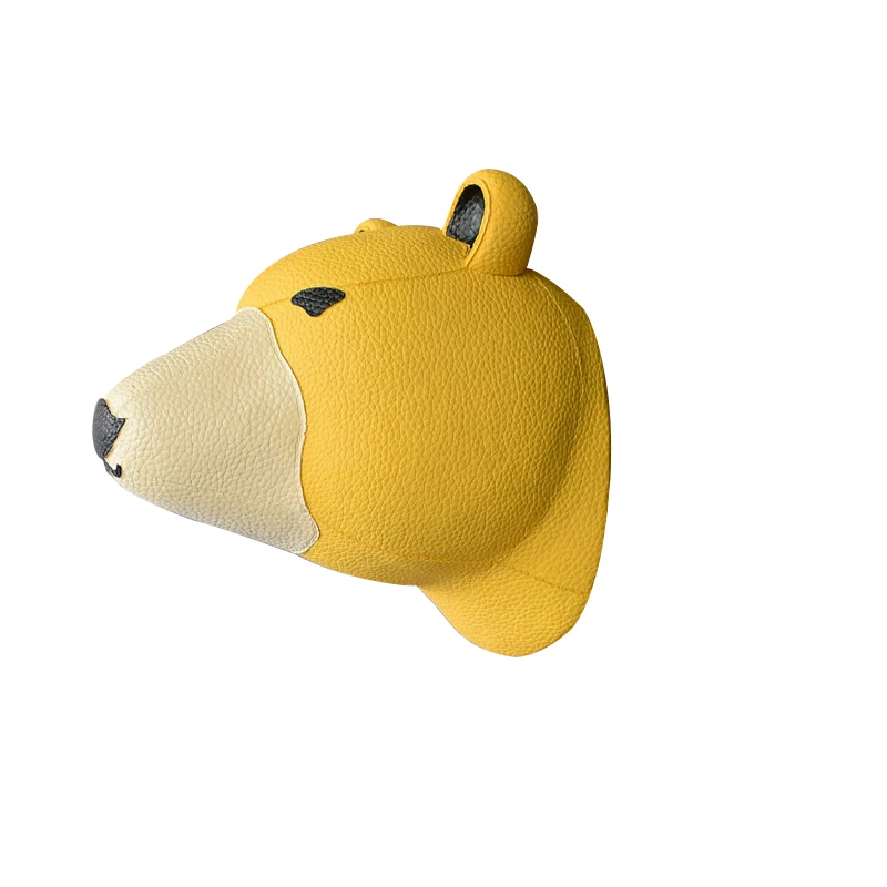 

3D Three-dimensional Animal Bear Head Wall Decoration Wall Hanging Resin Crafts Modern Minimalist Home Decoration Accessories