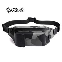 yoreai fashion casual diagonal chest bag multifunctional mobile phone pockets belt poush money phone sport bags waist pack