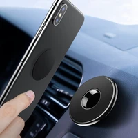 mini round magnetic phone holder simple car navigation gps bracket strong magnetic adsorption dashboard stand for iphone 13