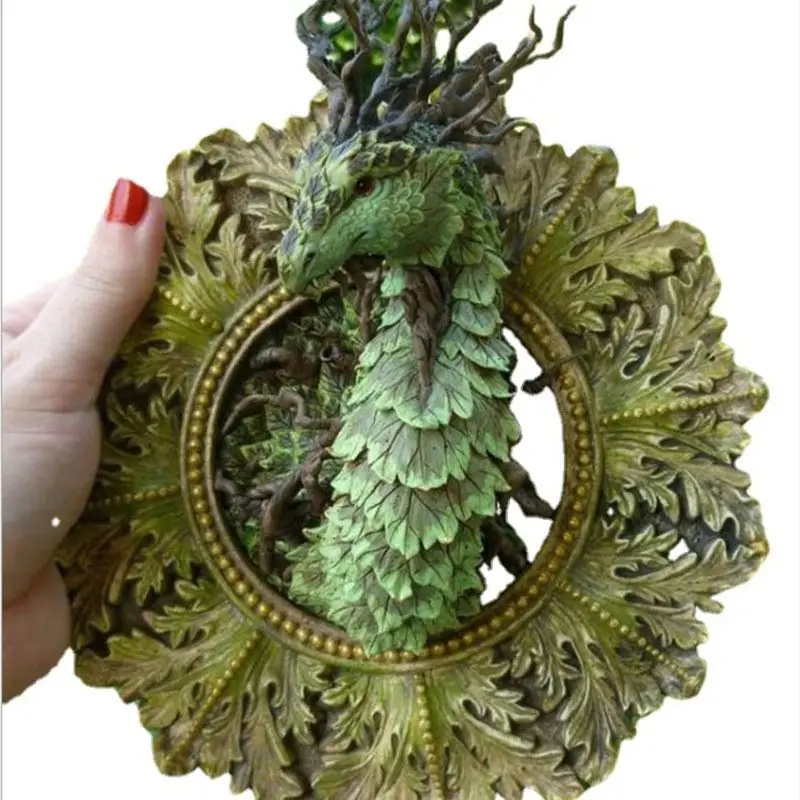 Espejo de simulaci&oacute;n de drag&oacute;n, artesan&iacute;as para la decoraci&oacute;n del jard&iacute;n, novedad-4