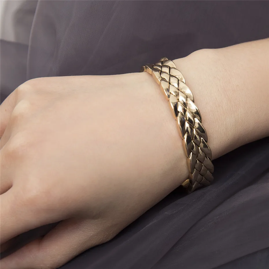 Ingemark, винтажные, толстые, змеиная цепочка, браслеты, Lover's Jewelry, личность, сплав, плетение, манжеты, открытие, браслет, браслет