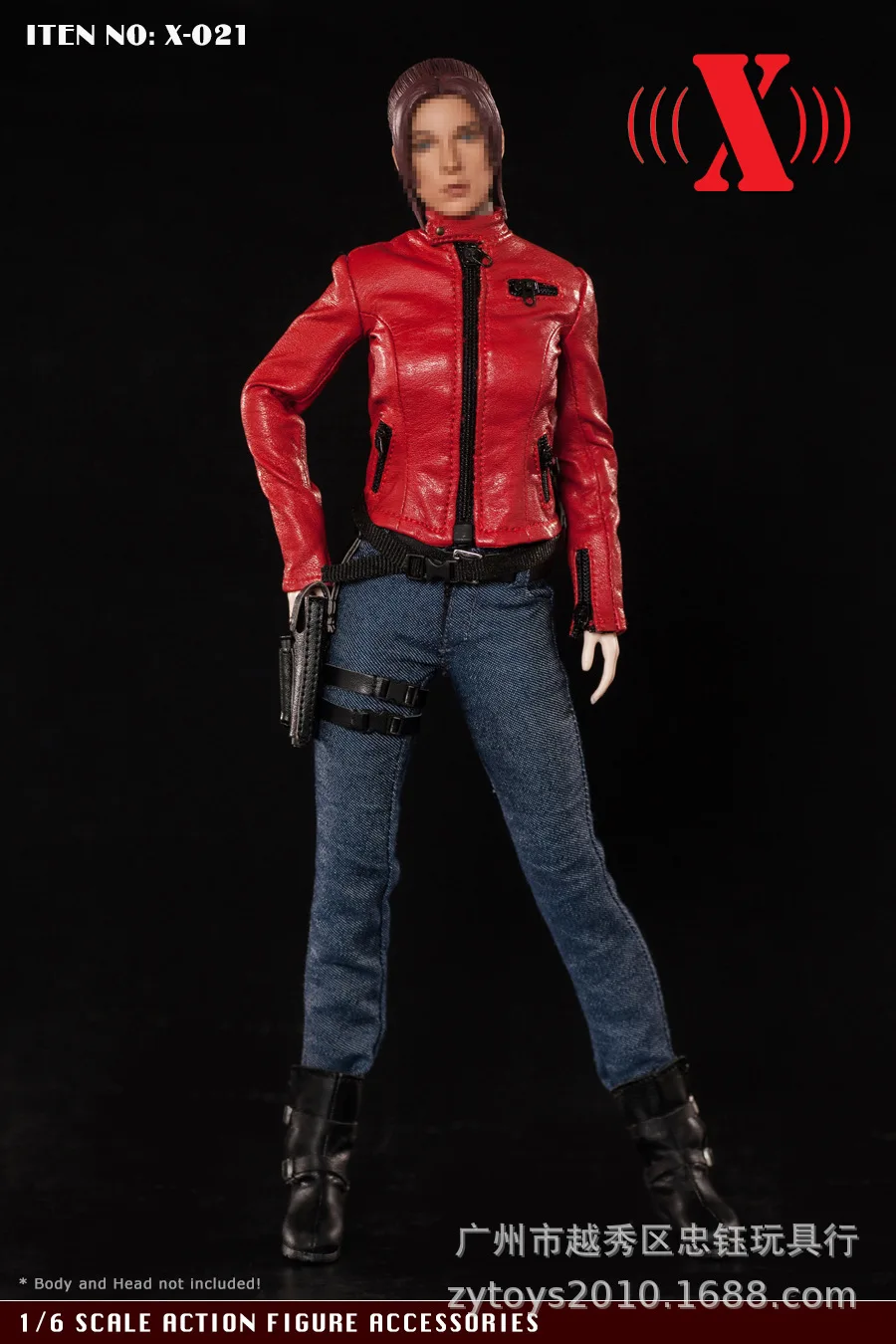 В наличии X TOYS (X 021) 1/6 красный боевой комплект для мотоцикла 12 дюймов женские