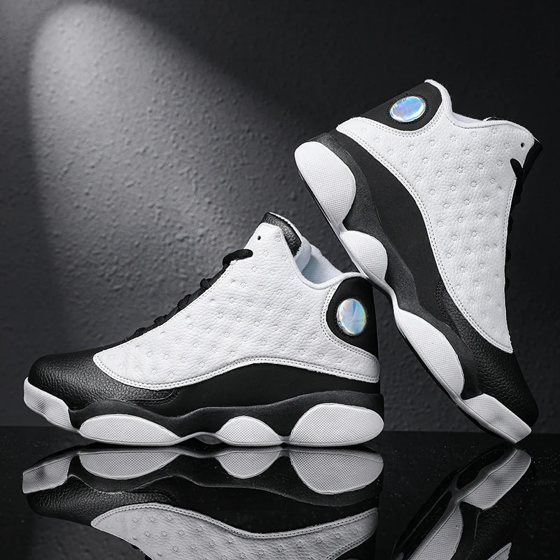 

Casual Sport Shoes Men Fashion Leather Shoes Casual Sports Mens Hightop Sneakers Platform Modern Men Hip Hop Basketball Man Shoe