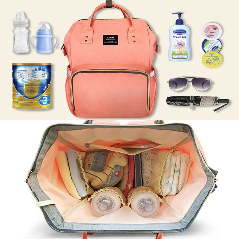 Upgrate Fashion Maternity Bag Mummy Nappy Bags Brand Large Capacity Baby Bag Travel Backpack Design Nursing Diaper Bag Baby Care