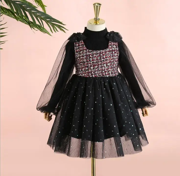 2019 г. Зимний эксклюзивный Элегантный комплект для маленьких девочек: нижнее