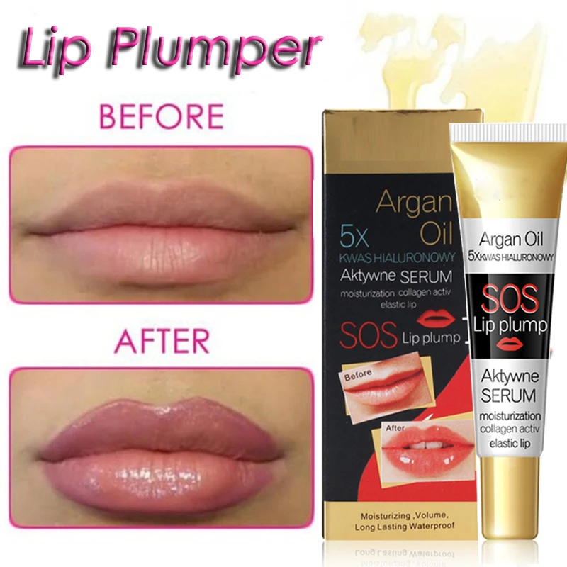 

Instant Volumising Lip Plumper Collagen Lip Plumping Gloss Moisturizer Repair Lip Extreme Volume Essence Lips Enhancer Cosmetics