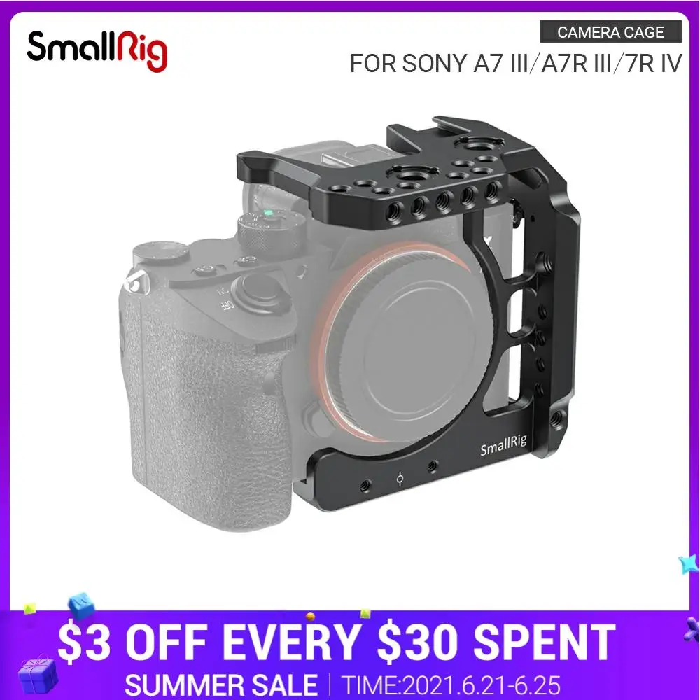 Клетка SmallRig для камеры Sony A7 III A7R IV Dslr с направляющими NATO/холодным башмаком