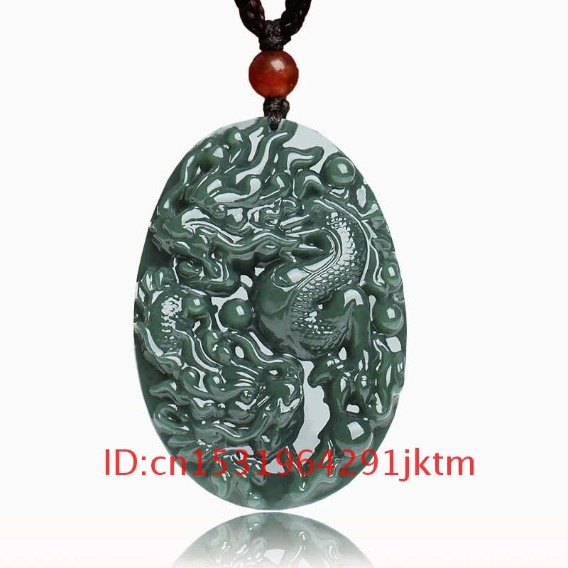 Мужские очаровательные модные ожерелья Hetian Dragon Jade ювелирные изделия из нефрита