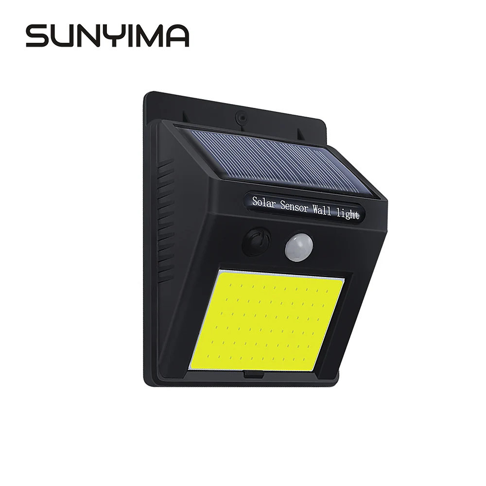 Фото Светодиодный уличный светильник SUNYIMA на солнечной батарее настенный с пассивным