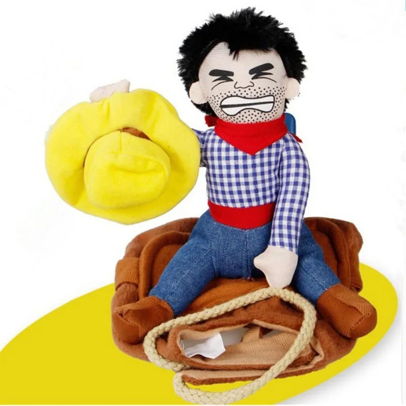 Pet Забавный для верховой езды одежда Ковбой наездник собак оптом открытый костюм