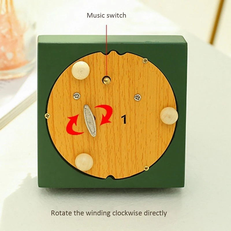 

Wood Carousel Christmas Music Box Little Girl Child Birthday Gift Home Furnishings Retro Wooden Decorations Music Box