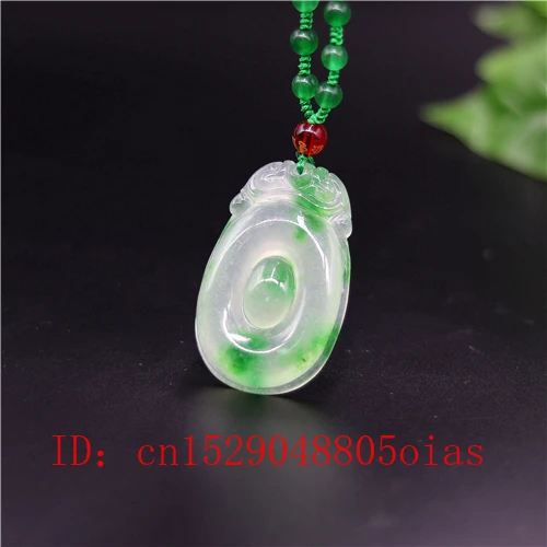 Натуральный зеленый изумруд нефрит Дракон кулон бусины ожерелье очарование