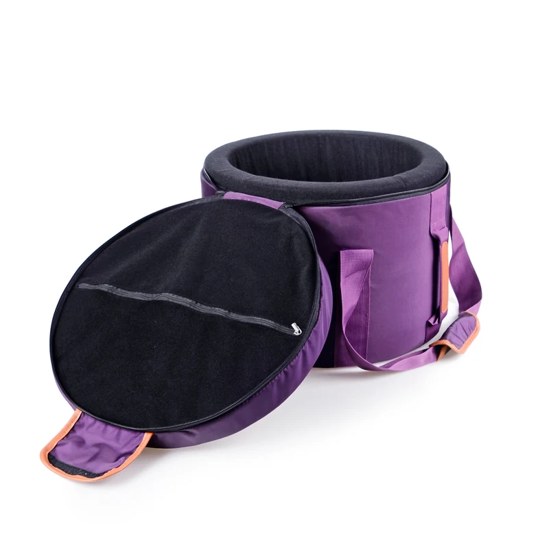 Высокопрочная холщовая переноска TOPFUND для поющей чаши с кристаллами 14 дюймов