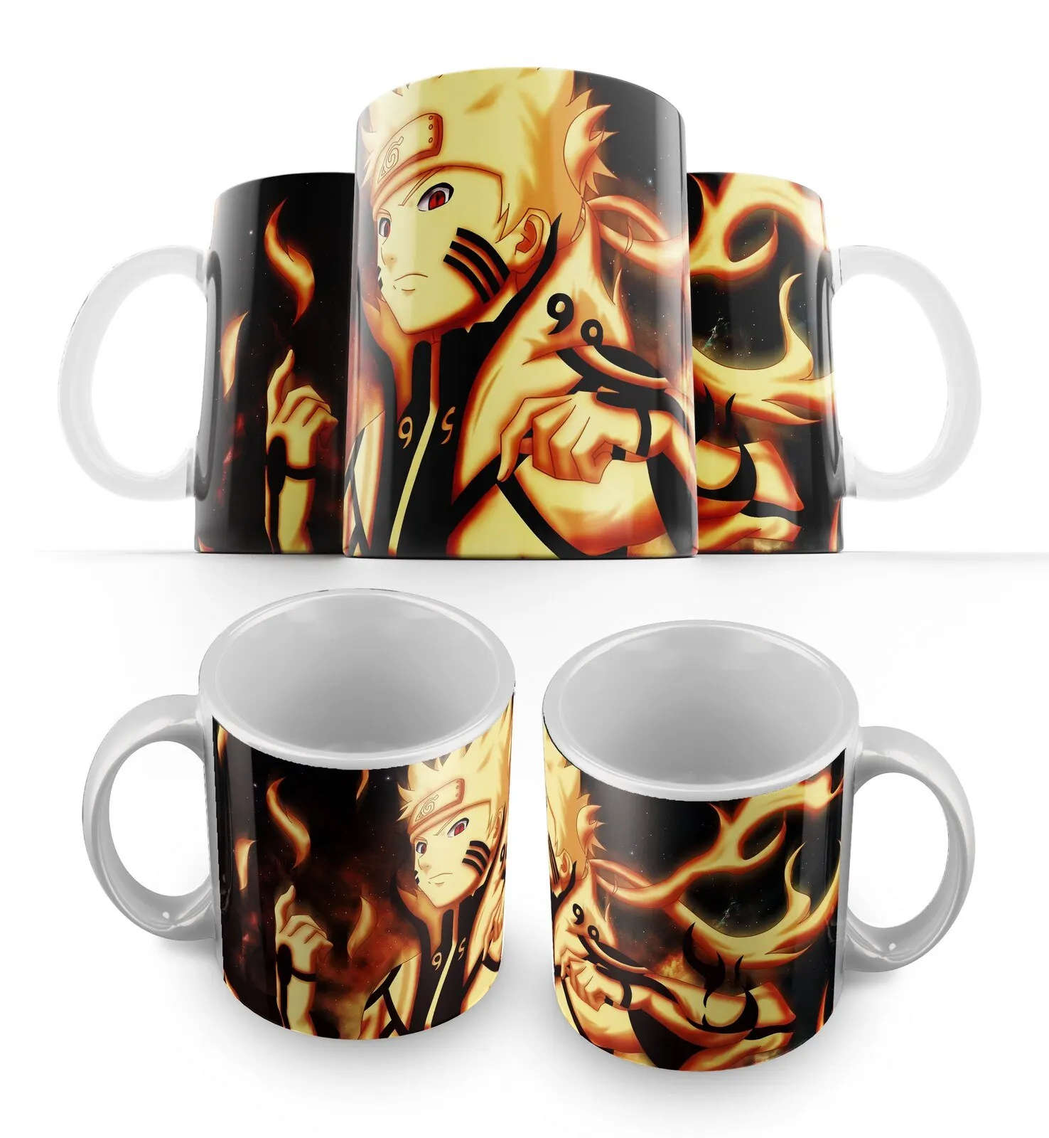 Кружка для кофе чая Наруто (аниме Узумаки Саске Учиха Хокагэ сакура) - 1446-351 | Дом и