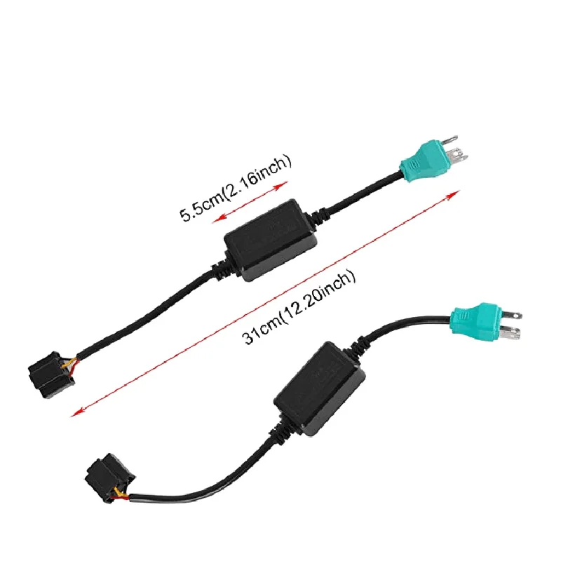 2 шт. H4 анти мерцание жгут безошибочные декодеры светодиодная фара Canbus комплект