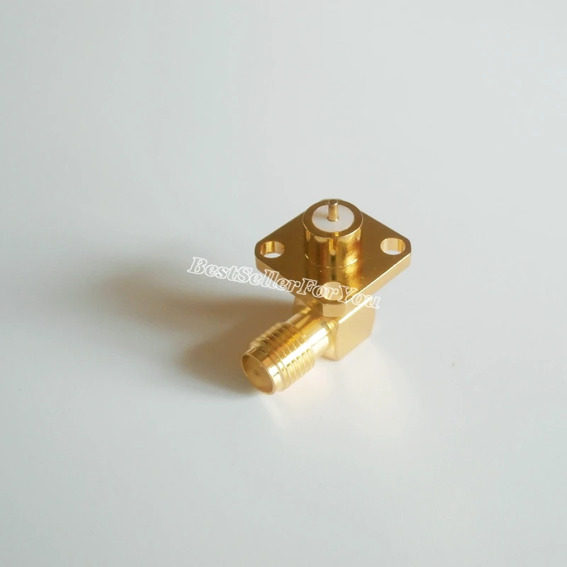 1 шт. гнездо SMA 4-отверстие фланец припой Панель Крепление палуба медный корпус