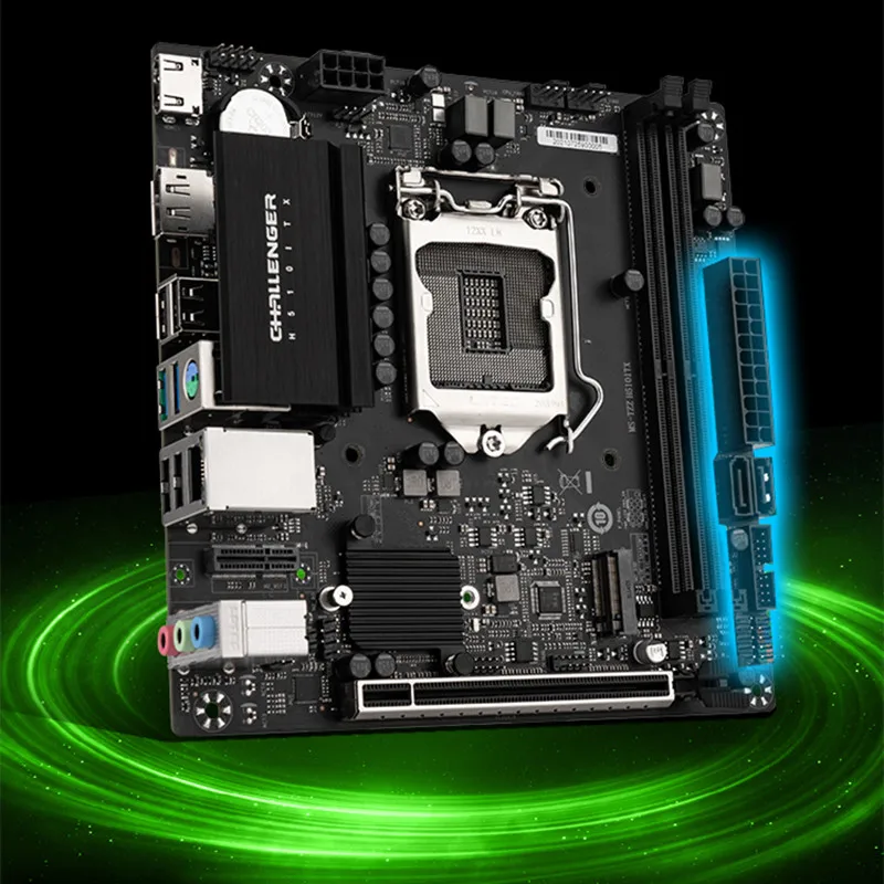 MAXSUN полная новая материнская плата Challenger H510ITX Intel 10 11 LGA1200 DDR4 слоты памяти Rams M.2 SATA3.0